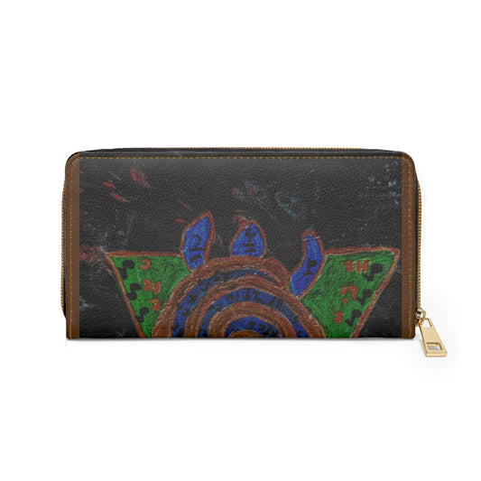 Artisan Zipper Wallet with Colorful Design, Functional Clutch, Unique Gift for Her, Stylish Accessory, Handmade Organizer