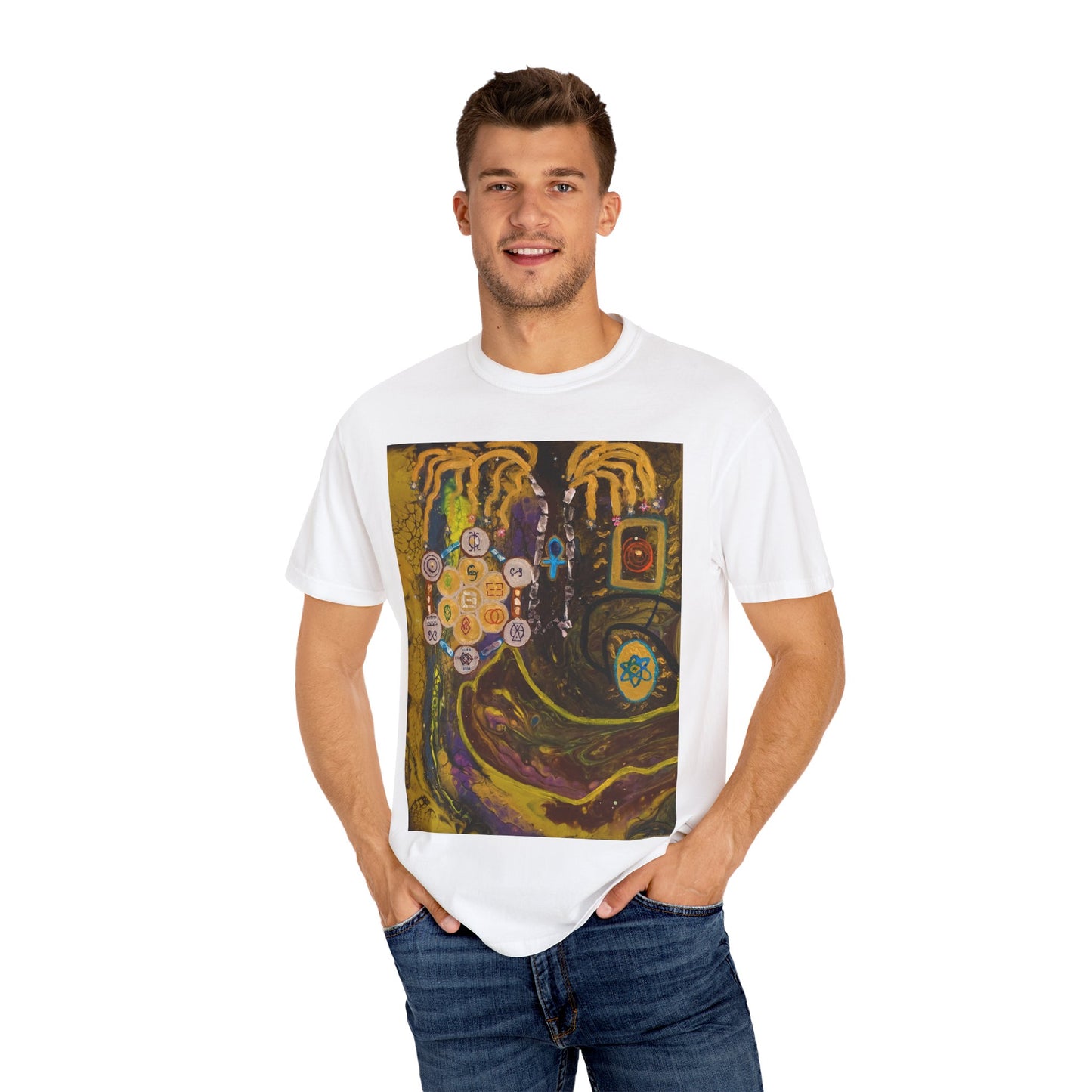 Kabbalah Tree of Life Art T-Shirt — Mystical Hebrew Sefirot Graphic Tee