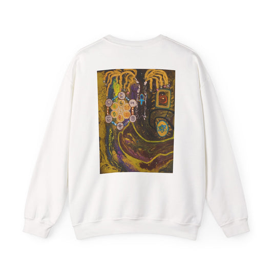 Abstract Cosmic Garden Crewneck Sweatshirt