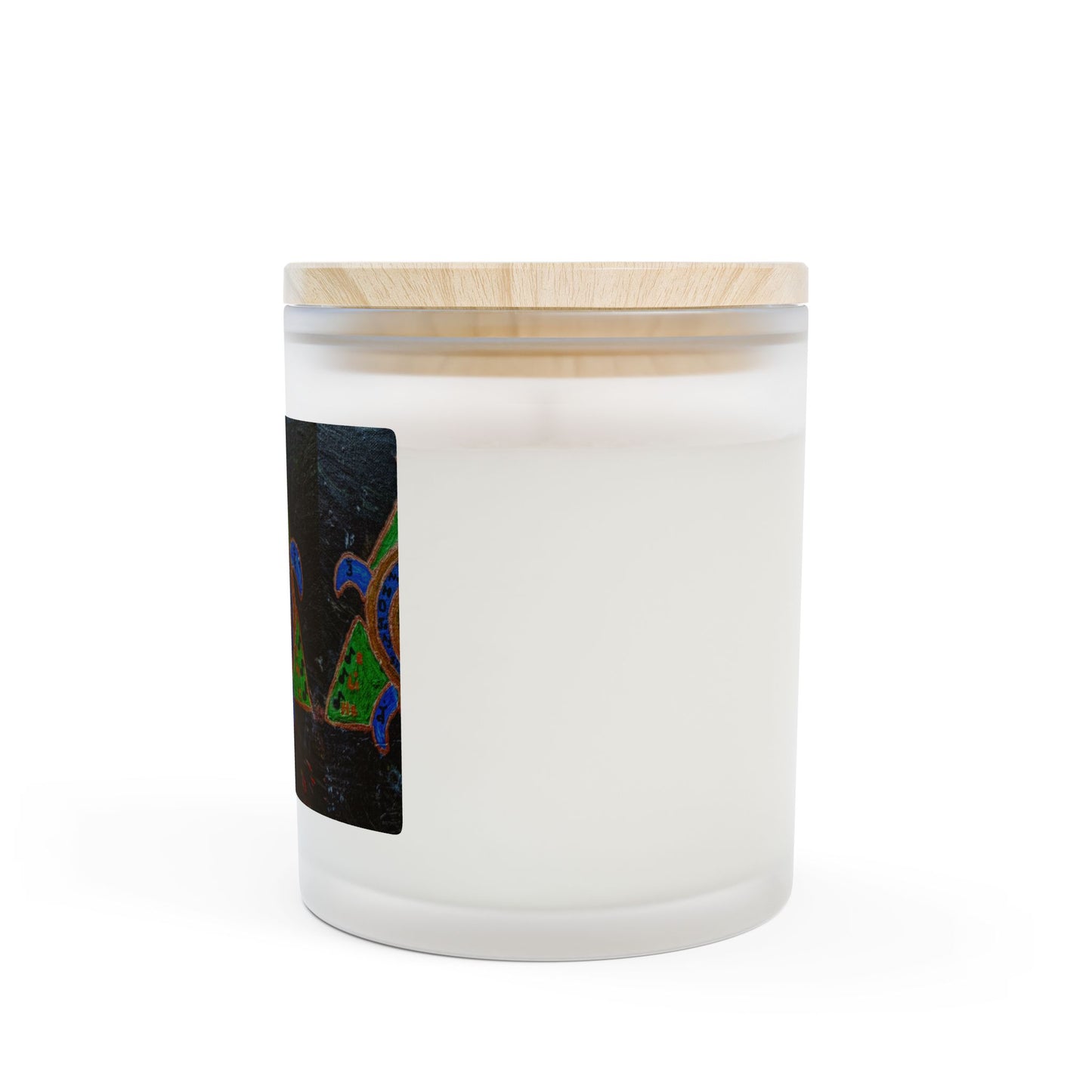 Tranquil Turtle Frosted Glass Candle, Relaxing Home Decor, Eco-Friendly Gift, Aromatherapy for Meditation, Unique Housewarming Present