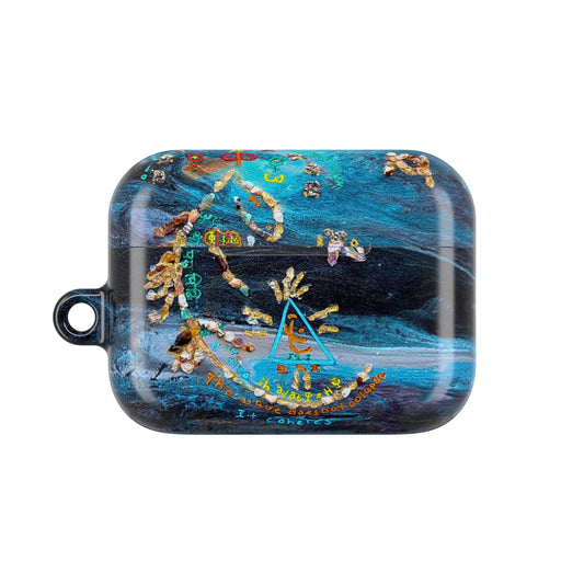 AirPod Case – Ocean Blue Nautical Shells Resin Design