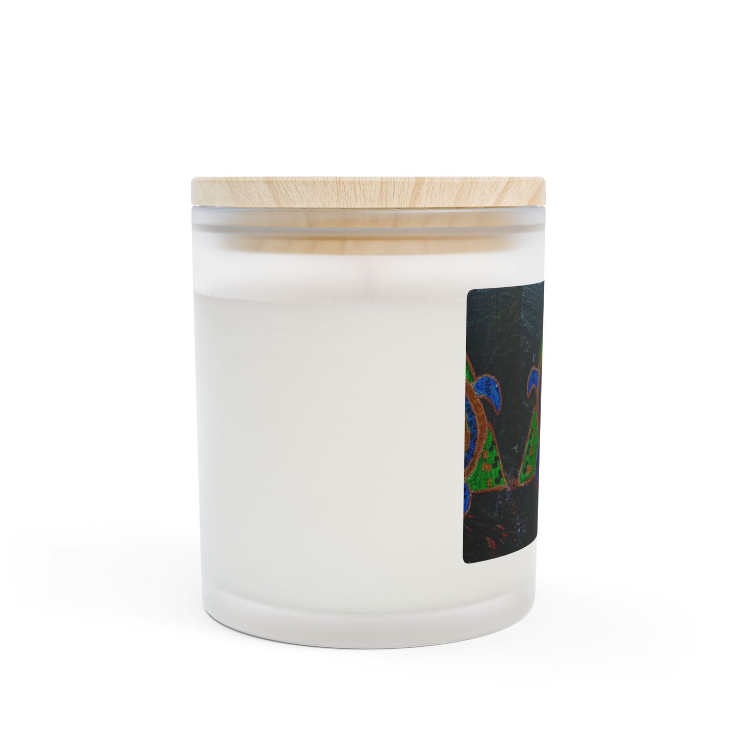 Tranquil Turtle Frosted Glass Candle, Relaxing Home Decor, Eco-Friendly Gift, Aromatherapy for Meditation, Unique Housewarming Present
