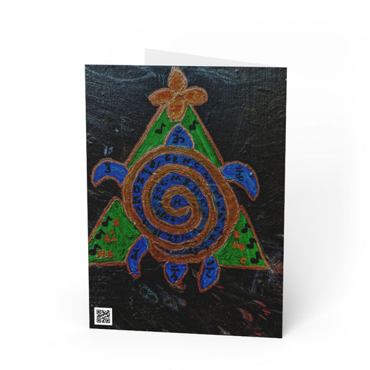 Colorful Turtle Greeting Cards - Unique Art, Eco-Friendly Stationery, Perfect for Birthdays, Thank You Notes, and Celebrations