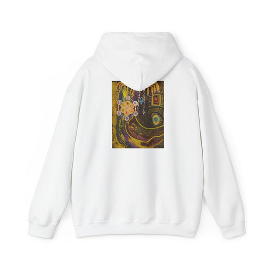 Abstract Cosmic Mandala Hoodie – Psychedelic Spiritual Art Sweatshirt