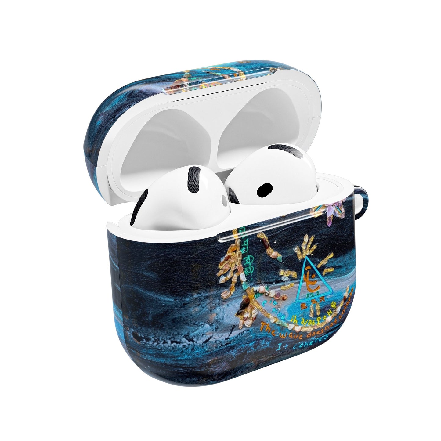 AirPod Case – Ocean Blue Nautical Shells Resin Design