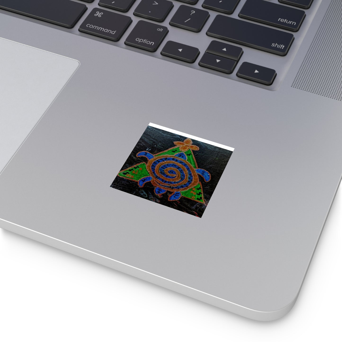 Vibrant Turtle Design Stickers, Boho Decor, Nature Lovers, Eco-Friendly Labels, Turtle Art, Outdoor Stickers
