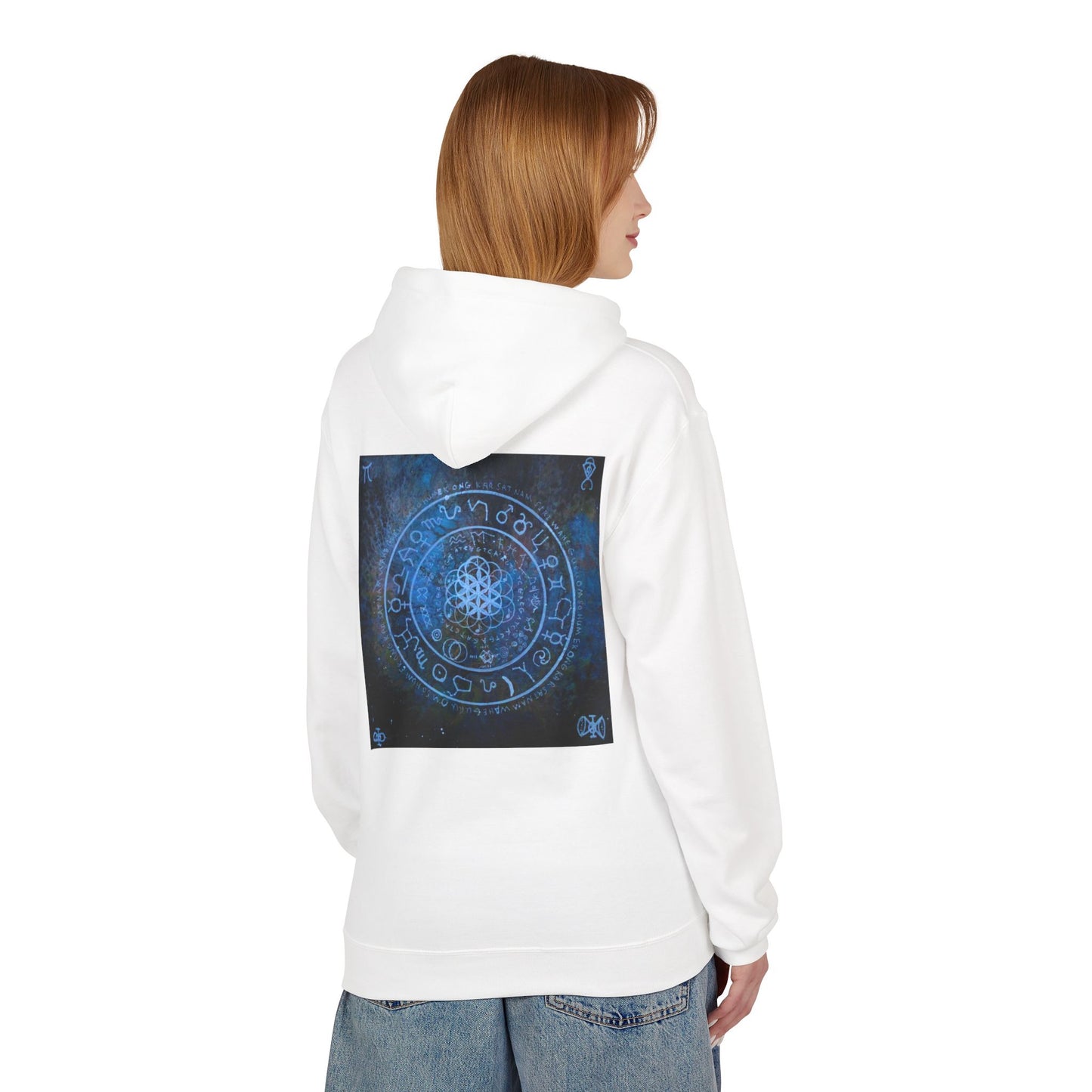 Mystical Blue Fleece Hoodie - Perfect for Gamers, Fantasy Lovers, and Cozy Days, Great for Relaxing, Gifts, and Occasions