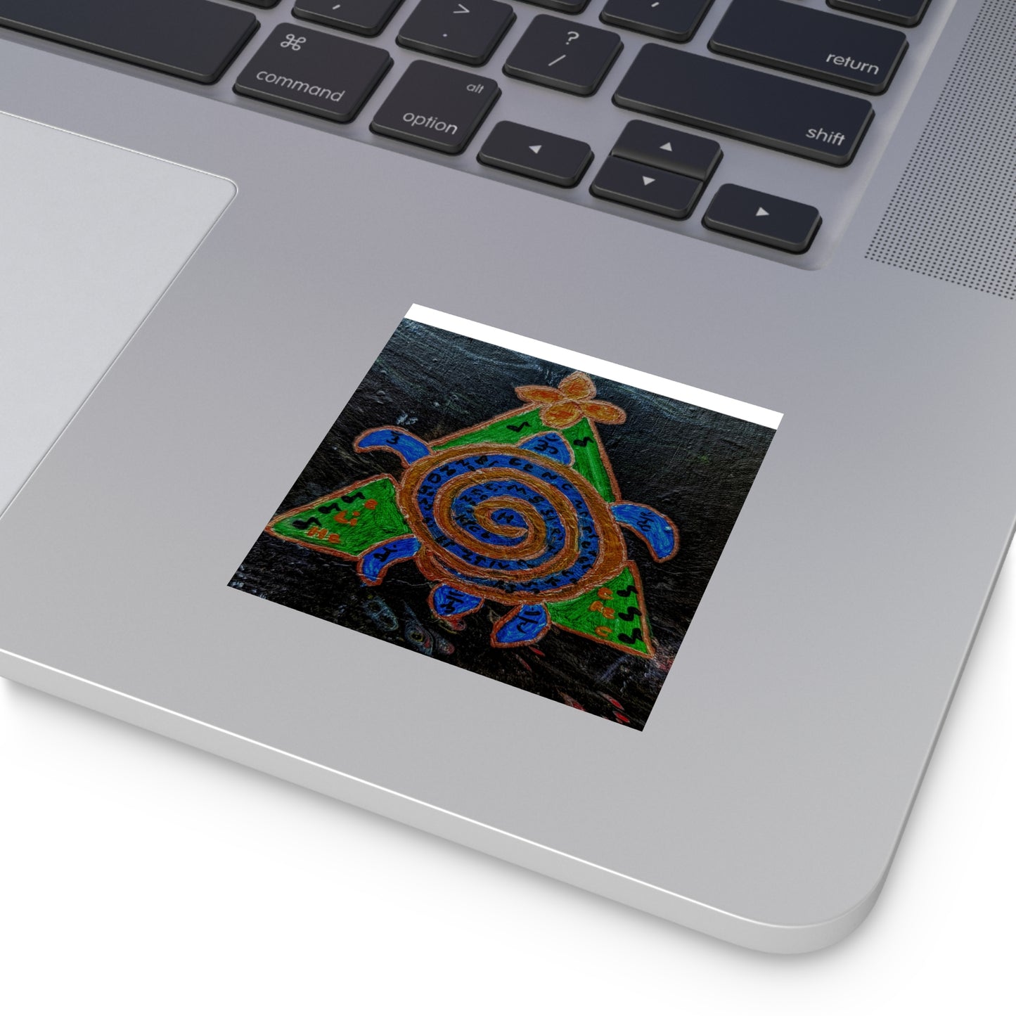 Vibrant Turtle Design Stickers, Boho Decor, Nature Lovers, Eco-Friendly Labels, Turtle Art, Outdoor Stickers