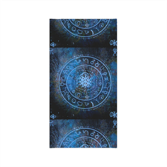 Magical Symbol Neck Gaiter - Lightweight Face Covering, Outdoor Adventure Gear, Festival Accessory, Spiritual Gift, Yoga Scarf