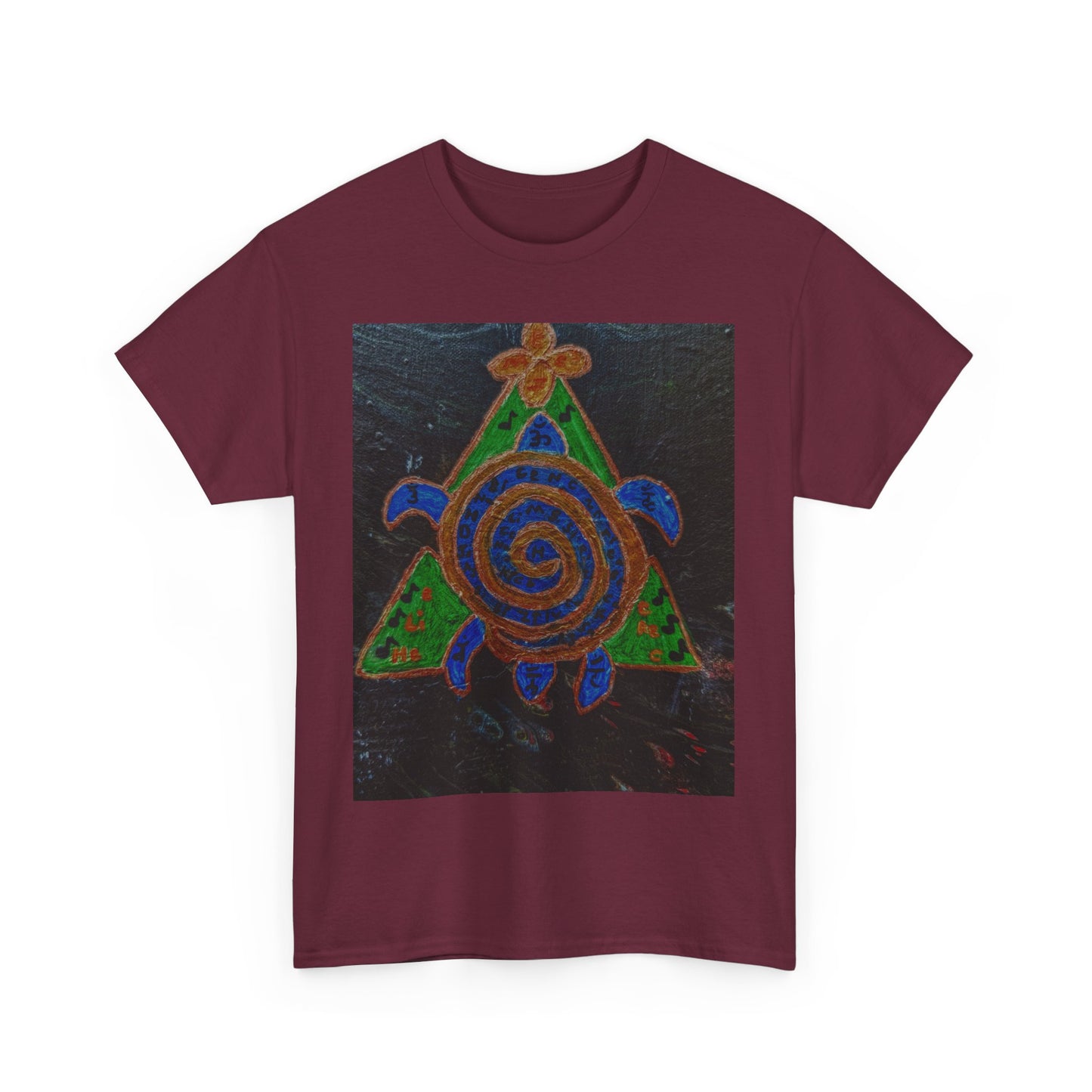 Spiral Turtle Graphic Tee, Nature Lovers T-Shirt, Eco-Friendly Apparel, Unique Art Shirt, Gift for Friends