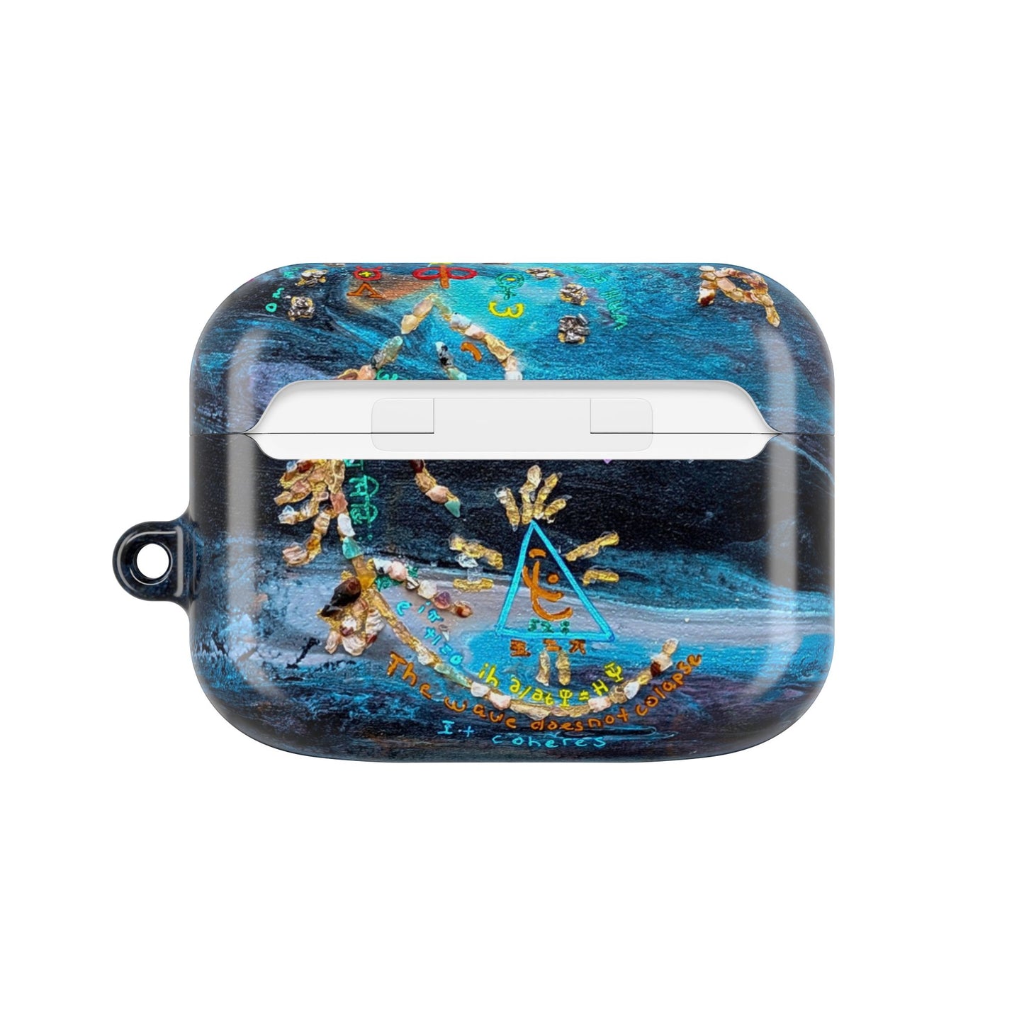 AirPod Case – Ocean Blue Nautical Shells Resin Design