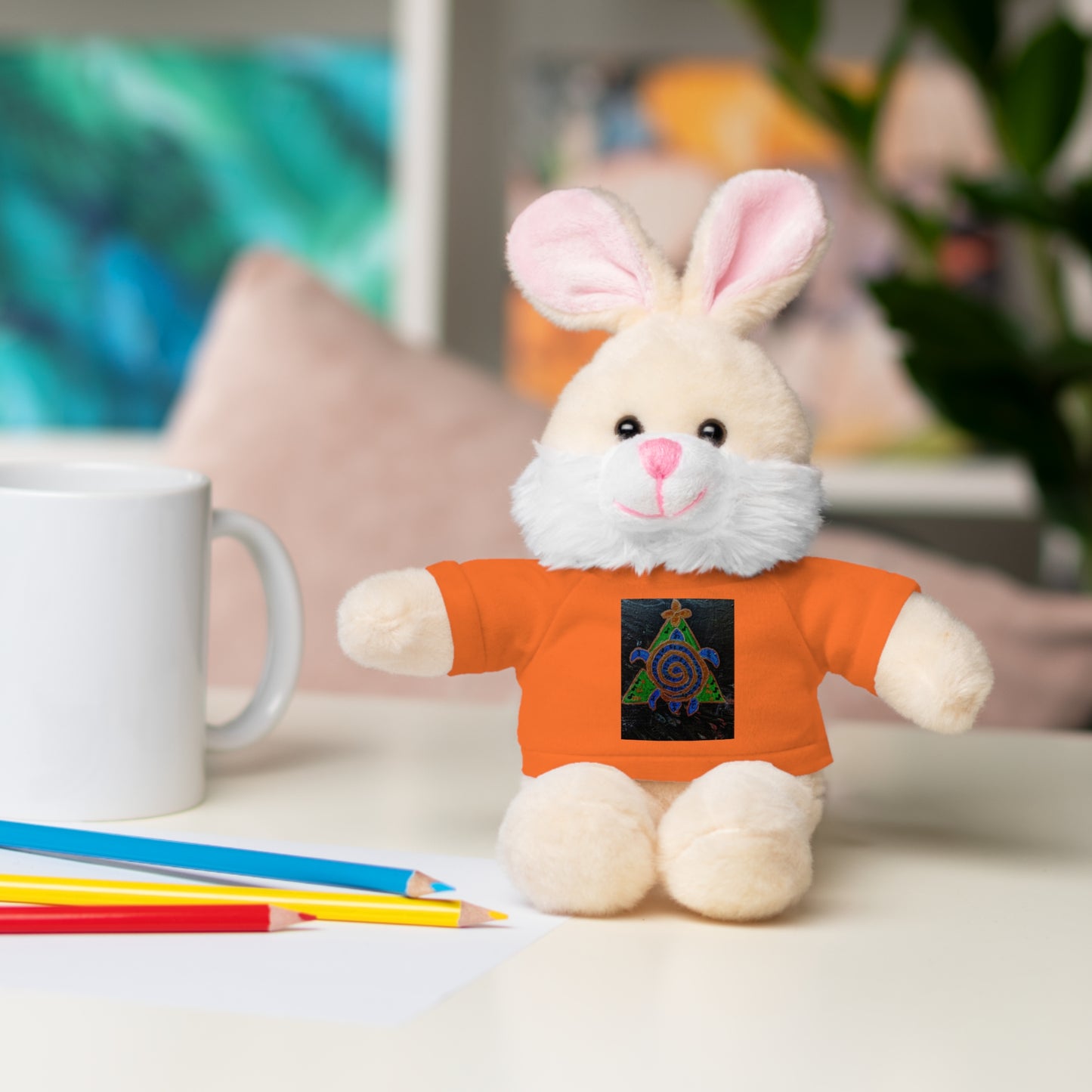 Stuffed Animal Tee Buddy, Plush Toy, Personalized Gifts, Kids' Decor, Birthday Presents, Unique Collectibles
