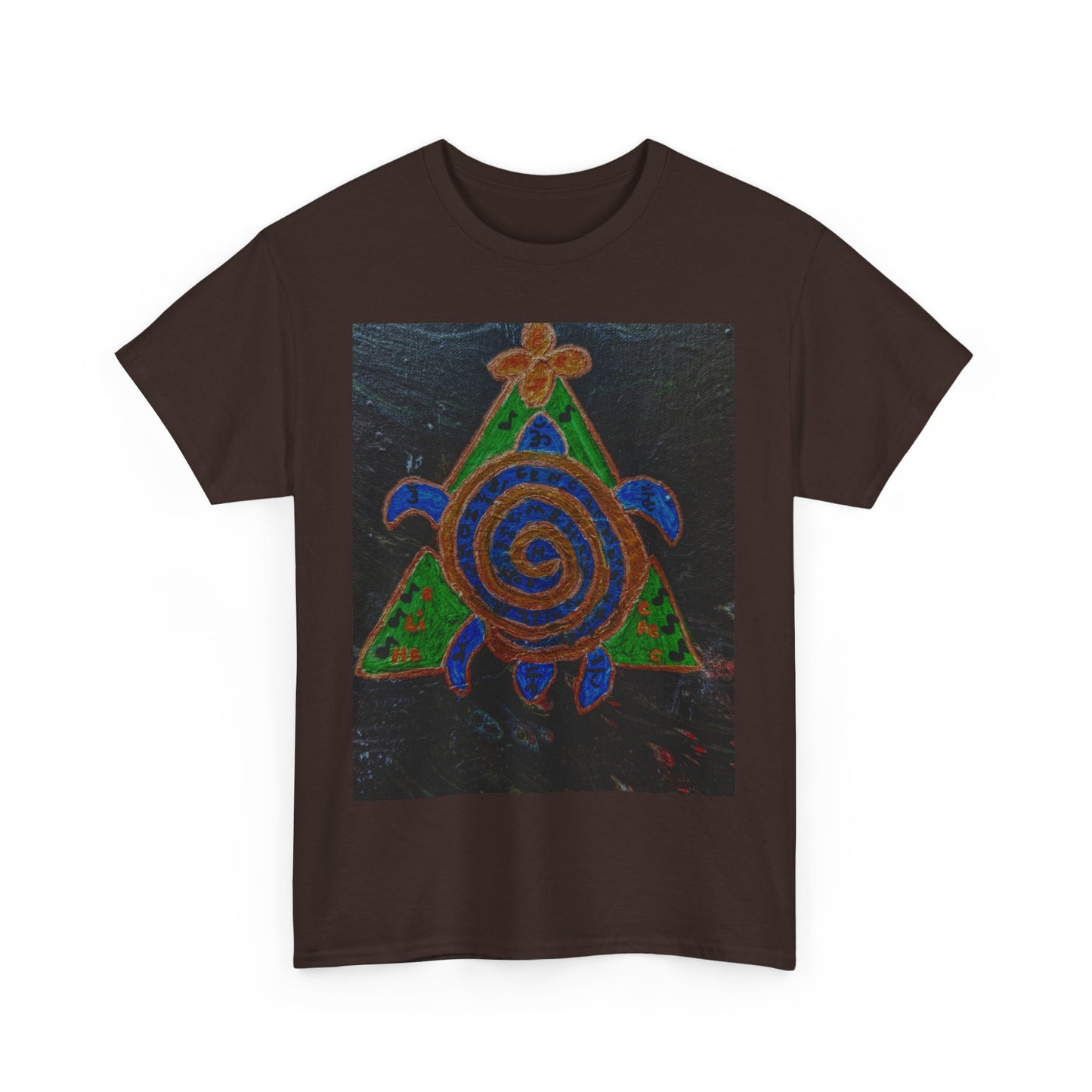 Spiral Turtle Graphic Tee, Nature Lovers T-Shirt, Eco-Friendly Apparel, Unique Art Shirt, Gift for Friends