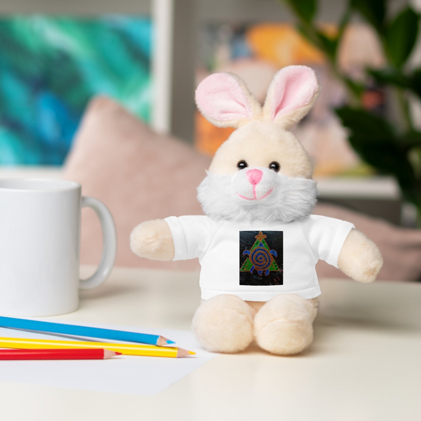 Stuffed Animal Tee Buddy, Plush Toy, Personalized Gifts, Kids' Decor, Birthday Presents, Unique Collectibles