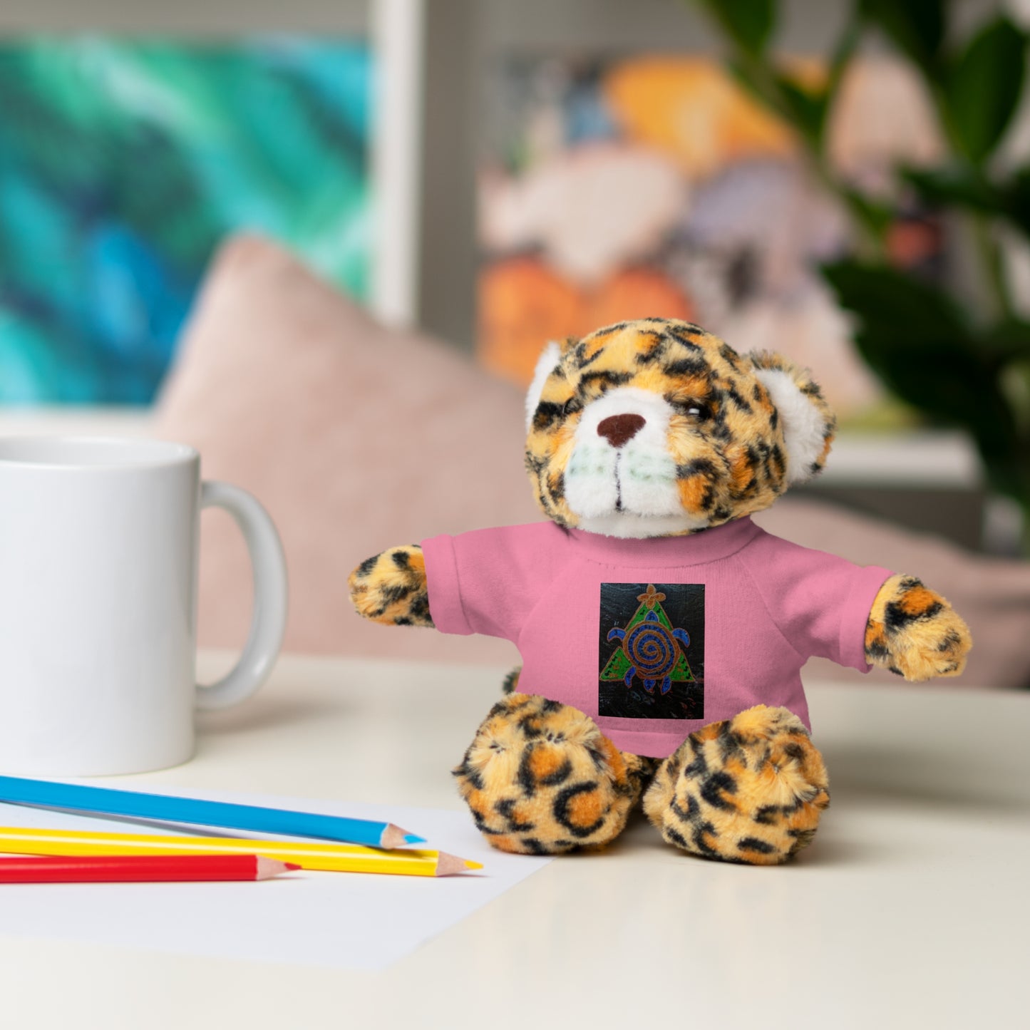 Stuffed Animal Tee Buddy, Plush Toy, Personalized Gifts, Kids' Decor, Birthday Presents, Unique Collectibles