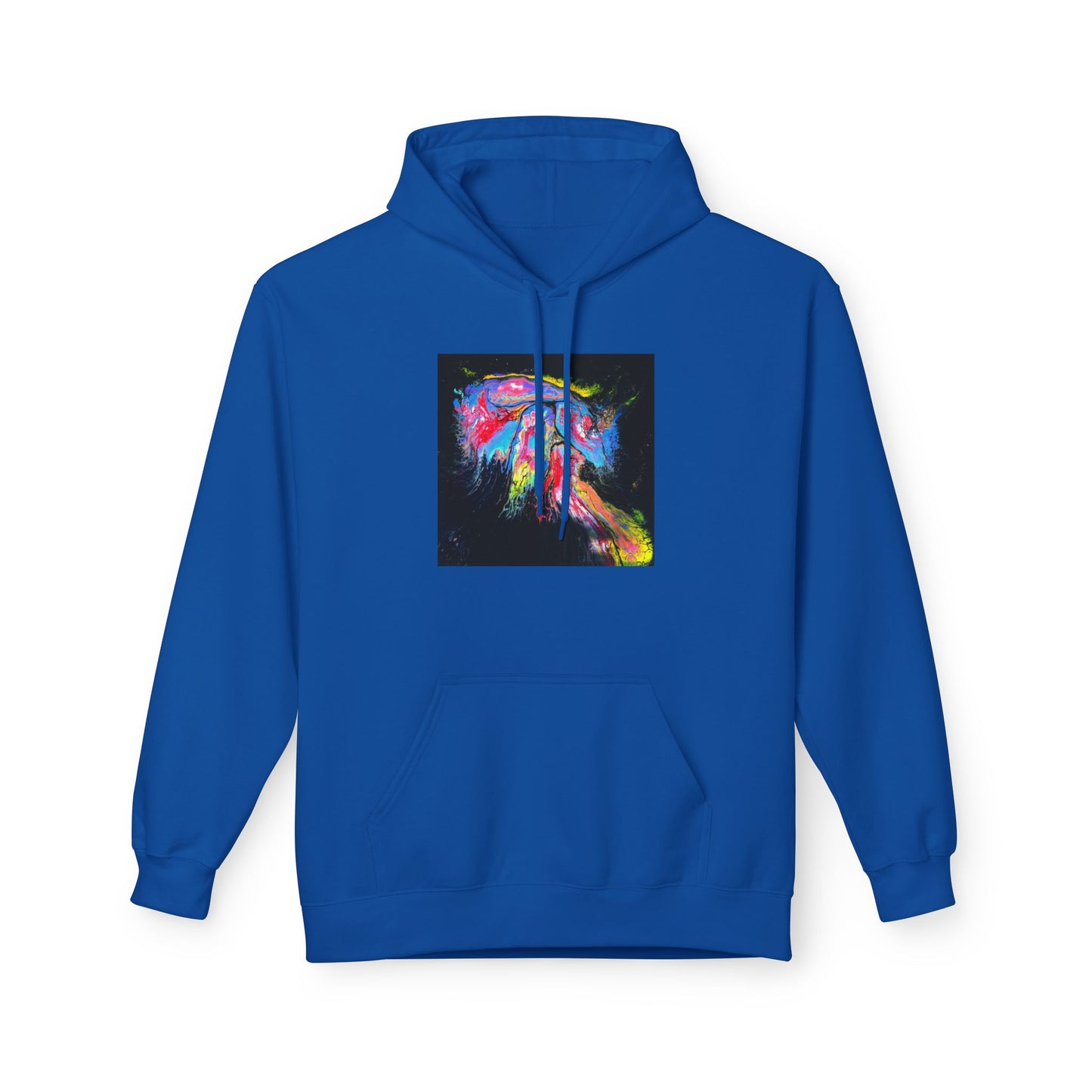 Vibrant Artistic Hoodie, Colorful Fleece Sweatshirt for Art Lovers, Cozy Casual Wear, Unique Gift for Birthdays, Creative Apparel