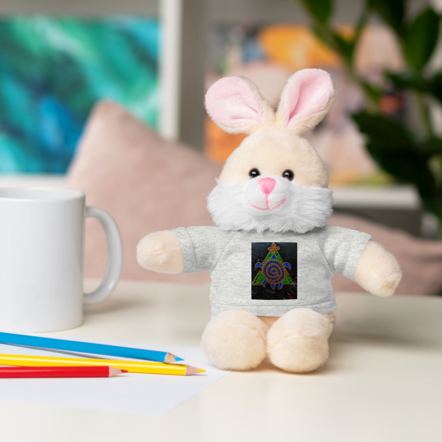 Stuffed Animal Tee Buddy, Plush Toy, Personalized Gifts, Kids' Decor, Birthday Presents, Unique Collectibles
