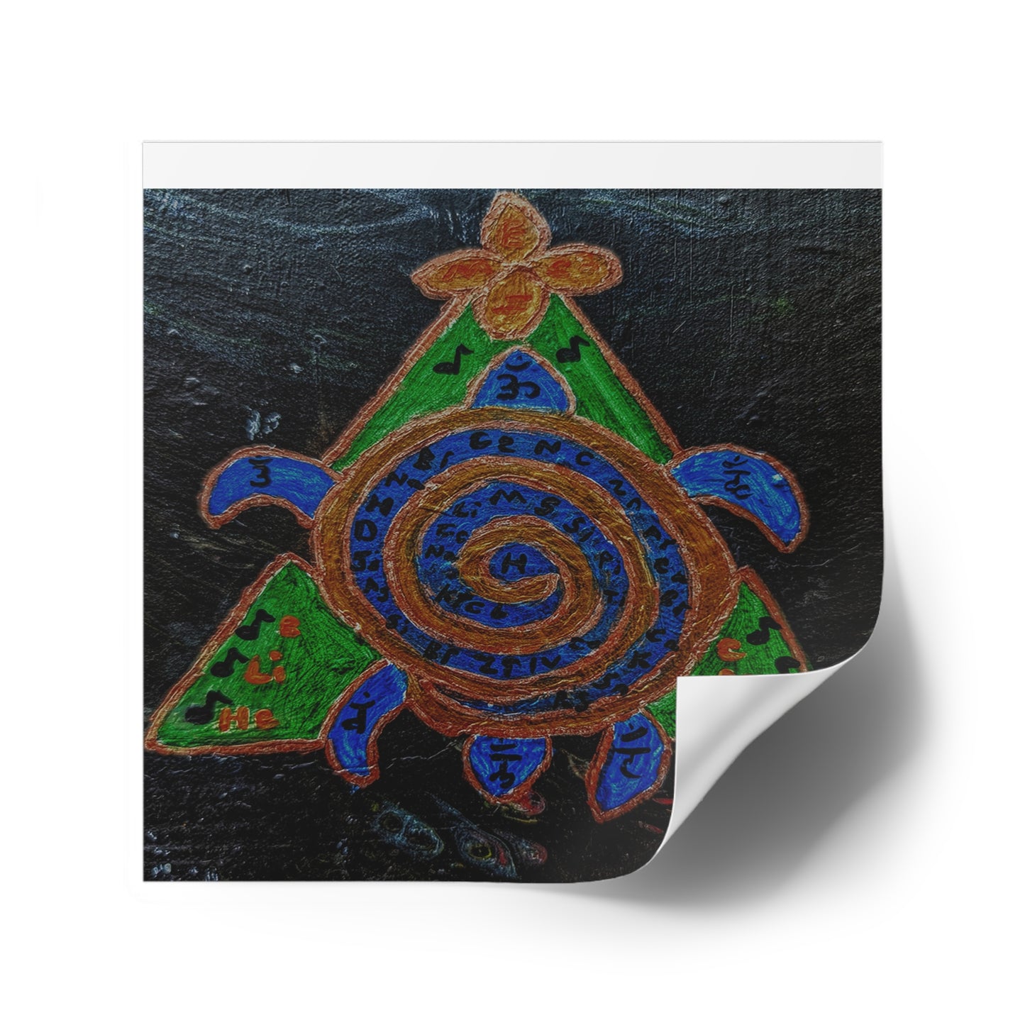 Vibrant Turtle Design Stickers, Boho Decor, Nature Lovers, Eco-Friendly Labels, Turtle Art, Outdoor Stickers