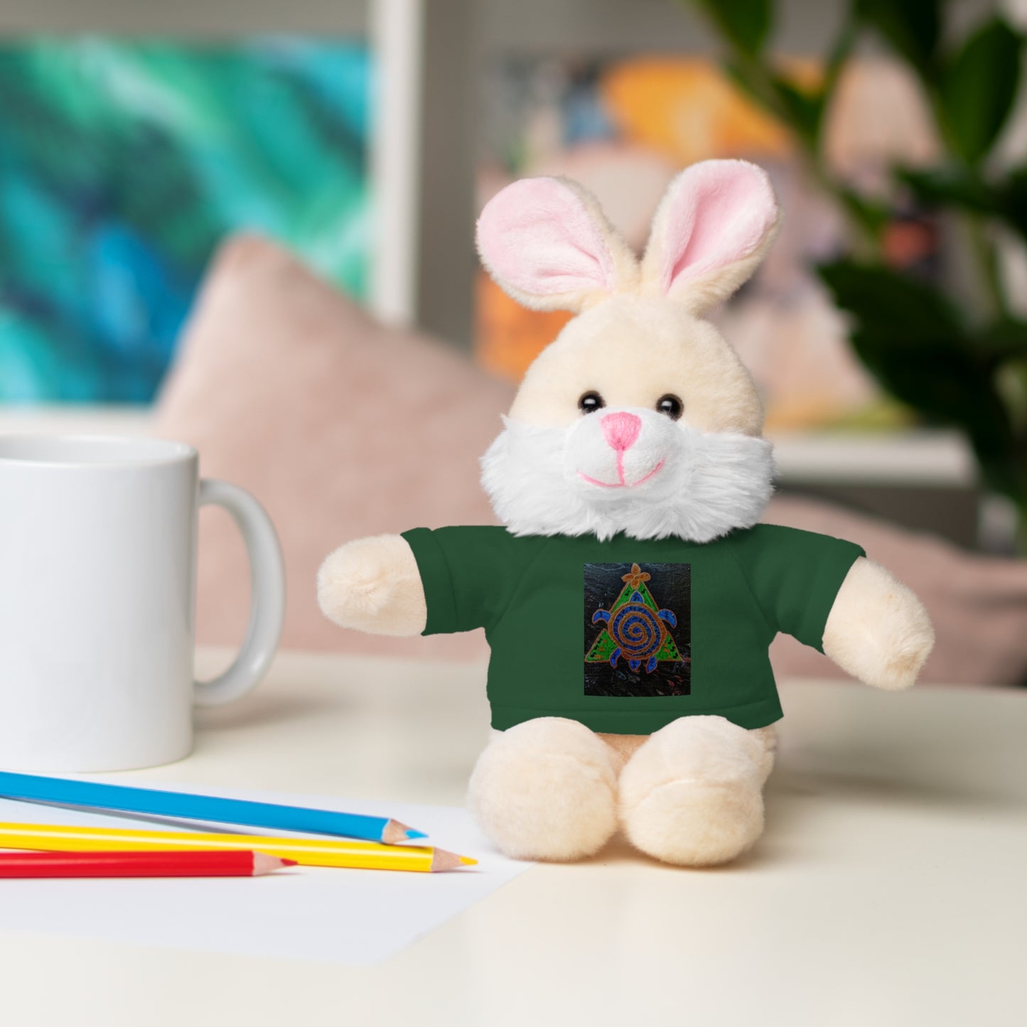 Stuffed Animal Tee Buddy, Plush Toy, Personalized Gifts, Kids' Decor, Birthday Presents, Unique Collectibles