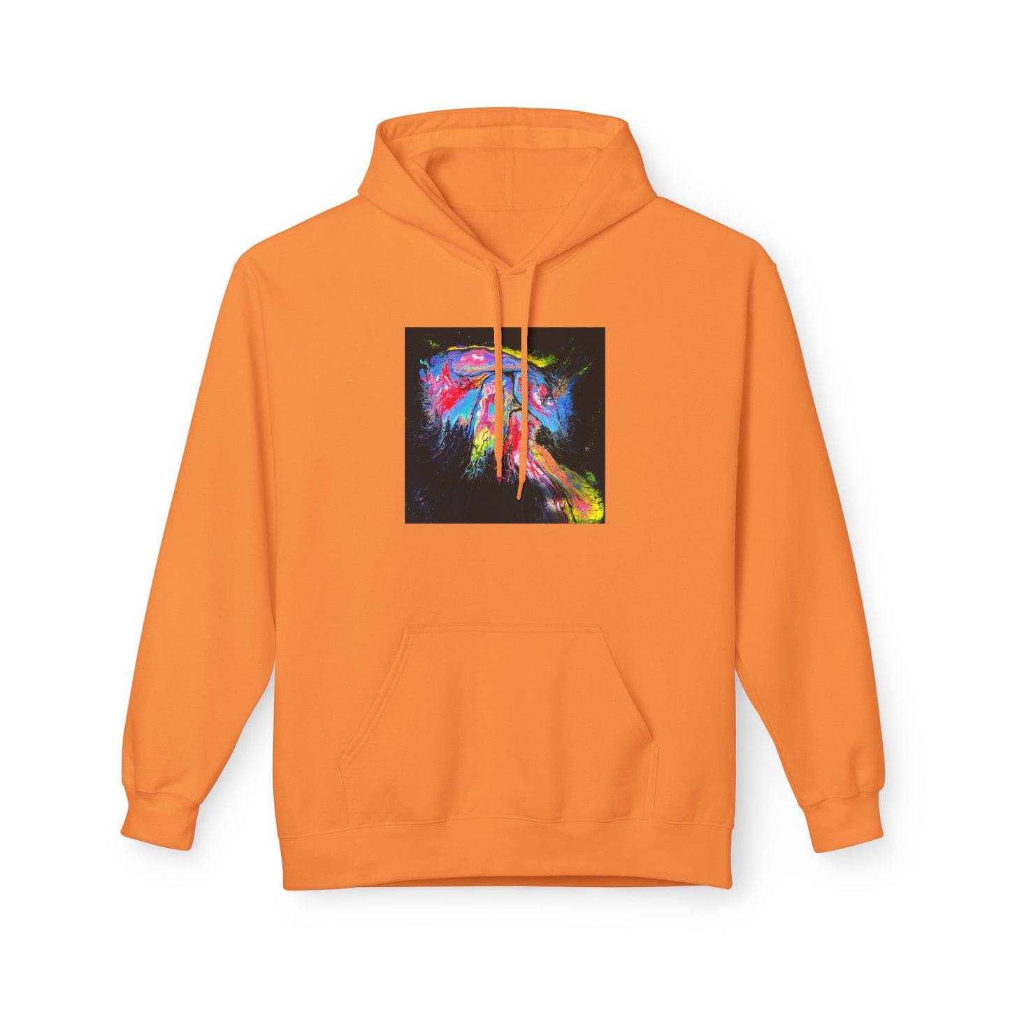 Vibrant Artistic Hoodie, Colorful Fleece Sweatshirt for Art Lovers, Cozy Casual Wear, Unique Gift for Birthdays, Creative Apparel