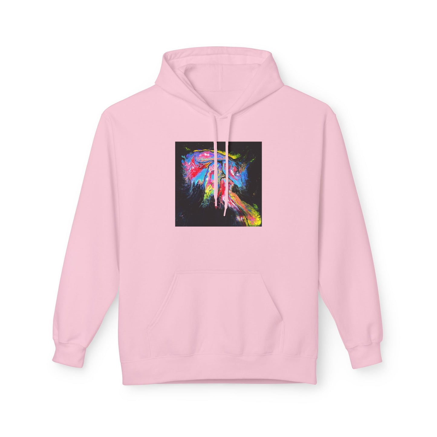 Vibrant Artistic Hoodie, Colorful Fleece Sweatshirt for Art Lovers, Cozy Casual Wear, Unique Gift for Birthdays, Creative Apparel