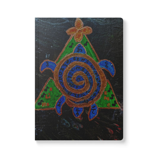 Artistic Turtle Softcover Journal with Inside Prints, Nature-Inspired Notebook, Creative Writing Journal, Eco-Friendly Stationery, [...]