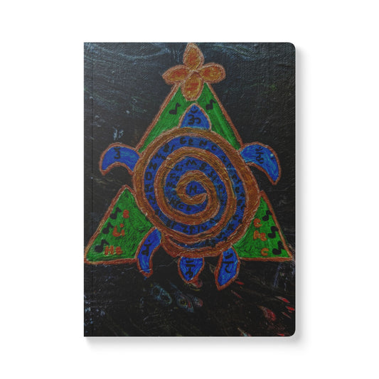 Artistic Turtle Softcover Journal with Inside Prints, Nature-Inspired Notebook, Creative Writing Journal, Eco-Friendly Stationery, [...]