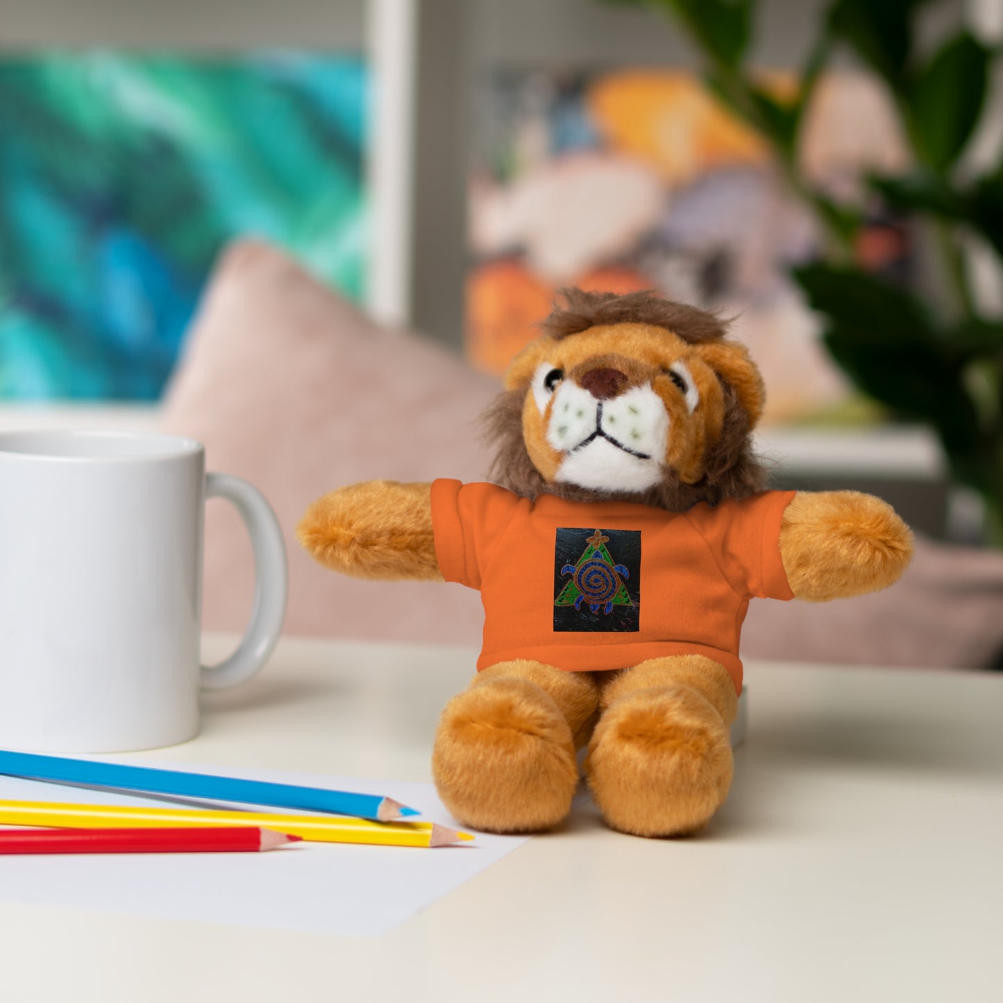 Stuffed Animal Tee Buddy, Plush Toy, Personalized Gifts, Kids' Decor, Birthday Presents, Unique Collectibles