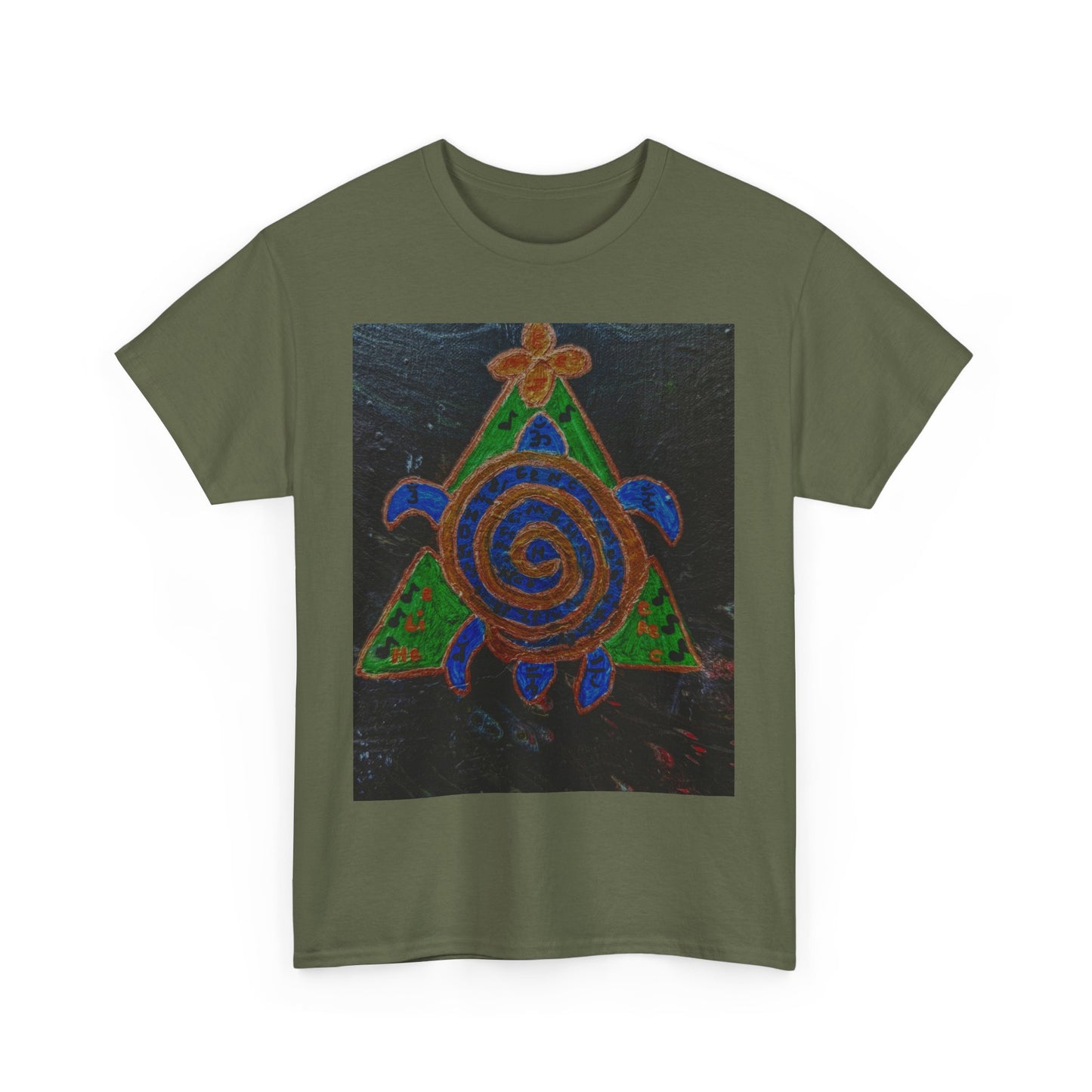 Spiral Turtle Graphic Tee, Nature Lovers T-Shirt, Eco-Friendly Apparel, Unique Art Shirt, Gift for Friends