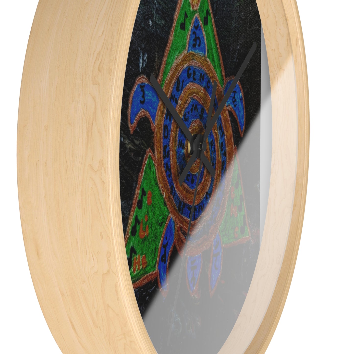 Bohemian Turtle Wall Clock - Eco-Friendly Decor, Unique Home Accent, Nautical Gift Idea, Spiritual Wall Art, Artisan Timepiece