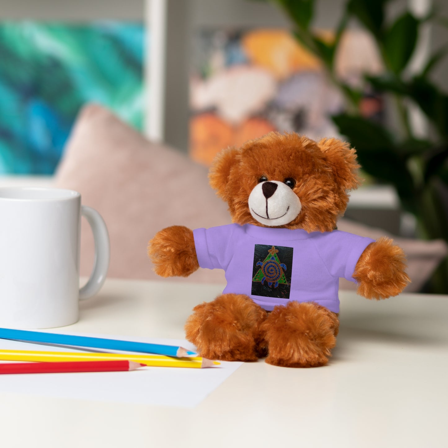 Stuffed Animal Tee Buddy, Plush Toy, Personalized Gifts, Kids' Decor, Birthday Presents, Unique Collectibles