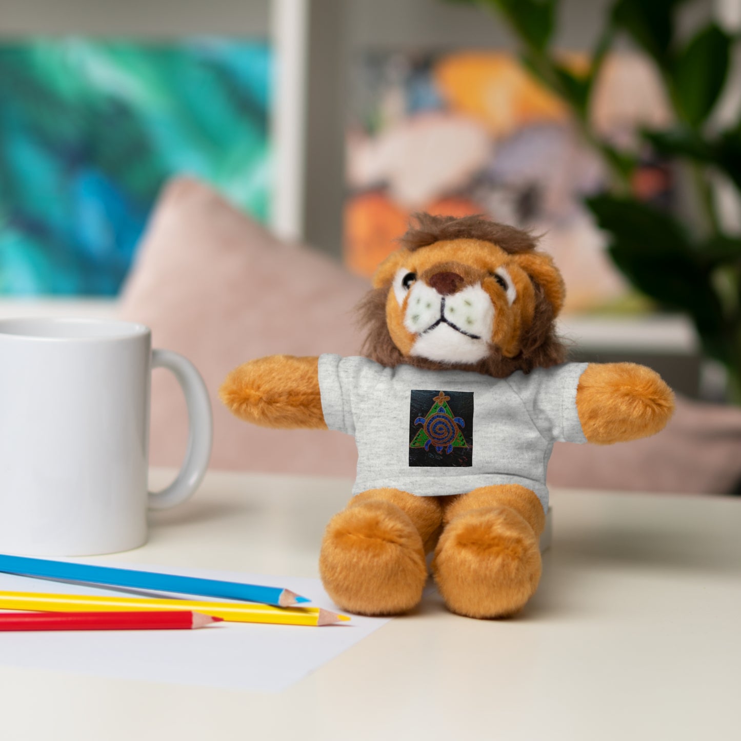 Stuffed Animal Tee Buddy, Plush Toy, Personalized Gifts, Kids' Decor, Birthday Presents, Unique Collectibles