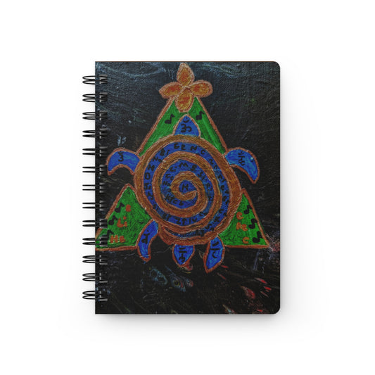 Colorful Turtle Spiral Bound Journal, Travel Diary, Nature Notebook, Art Journal, Gift for Writers, Eco-Friendly Journal