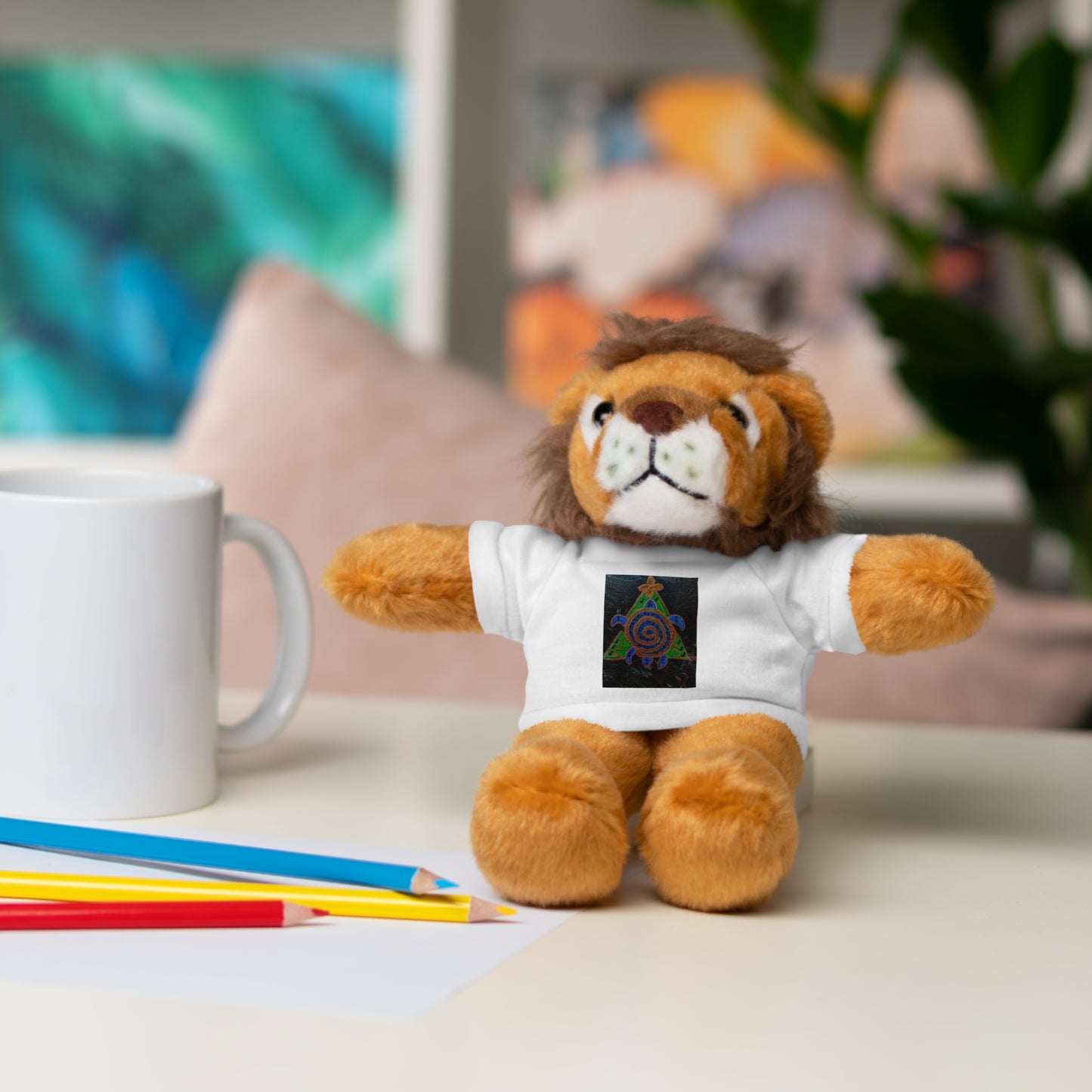 Stuffed Animal Tee Buddy, Plush Toy, Personalized Gifts, Kids' Decor, Birthday Presents, Unique Collectibles