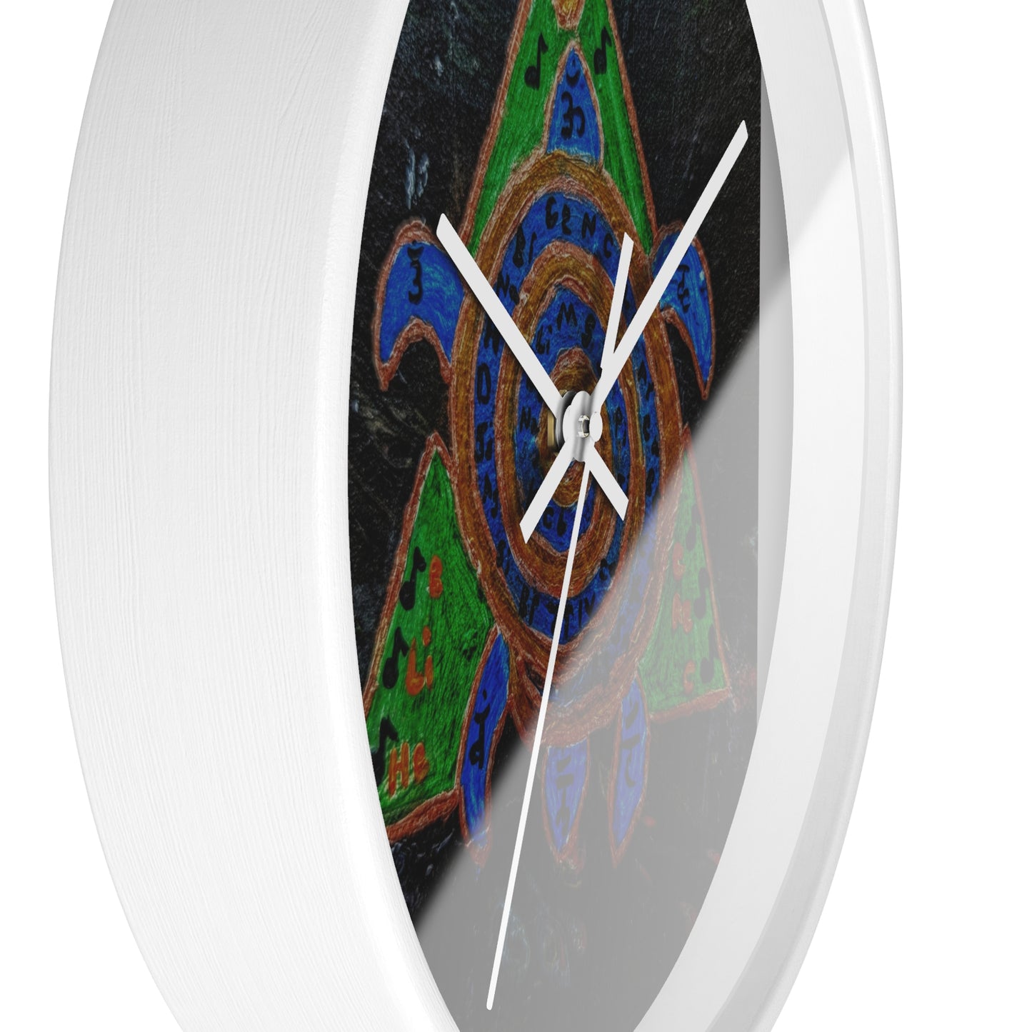 Bohemian Turtle Wall Clock - Eco-Friendly Decor, Unique Home Accent, Nautical Gift Idea, Spiritual Wall Art, Artisan Timepiece