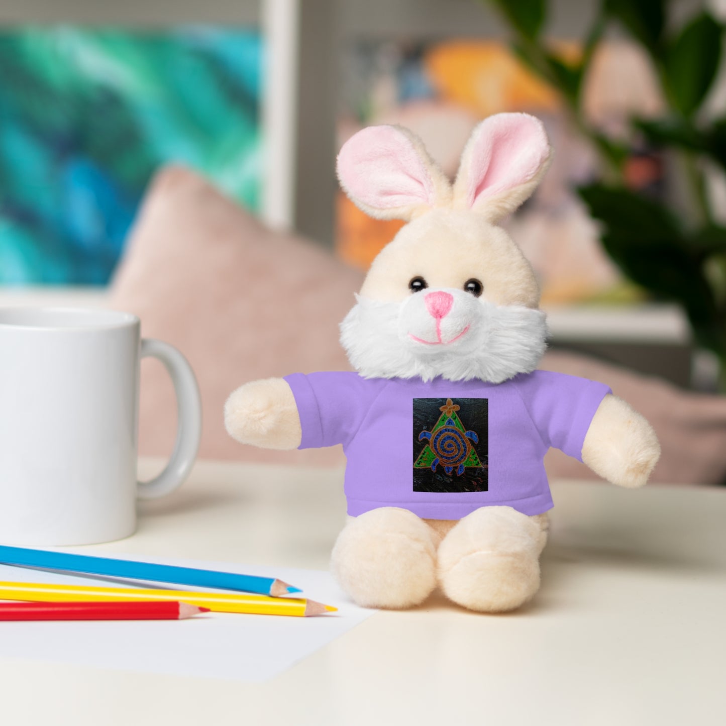 Stuffed Animal Tee Buddy, Plush Toy, Personalized Gifts, Kids' Decor, Birthday Presents, Unique Collectibles