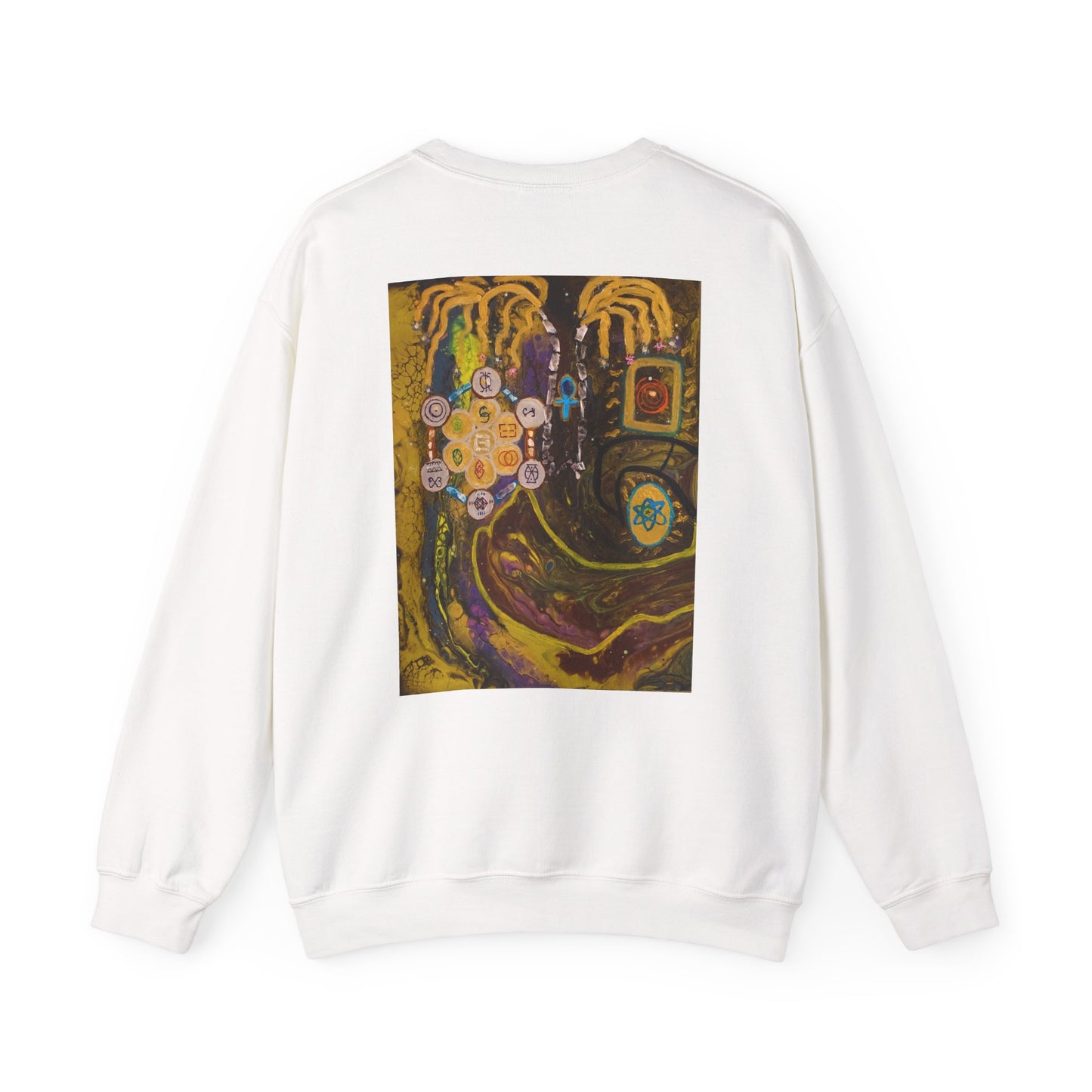 Abstract Cosmic Garden Crewneck Sweatshirt