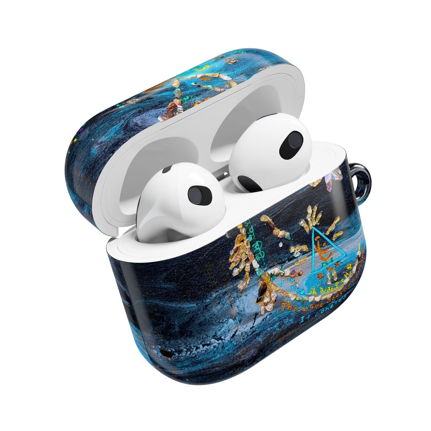 AirPod Case – Ocean Blue Nautical Shells Resin Design