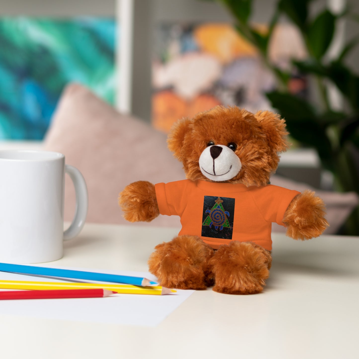 Stuffed Animal Tee Buddy, Plush Toy, Personalized Gifts, Kids' Decor, Birthday Presents, Unique Collectibles