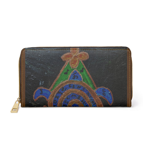 Artisan Zipper Wallet with Colorful Design, Functional Clutch, Unique Gift for Her, Stylish Accessory, Handmade Organizer