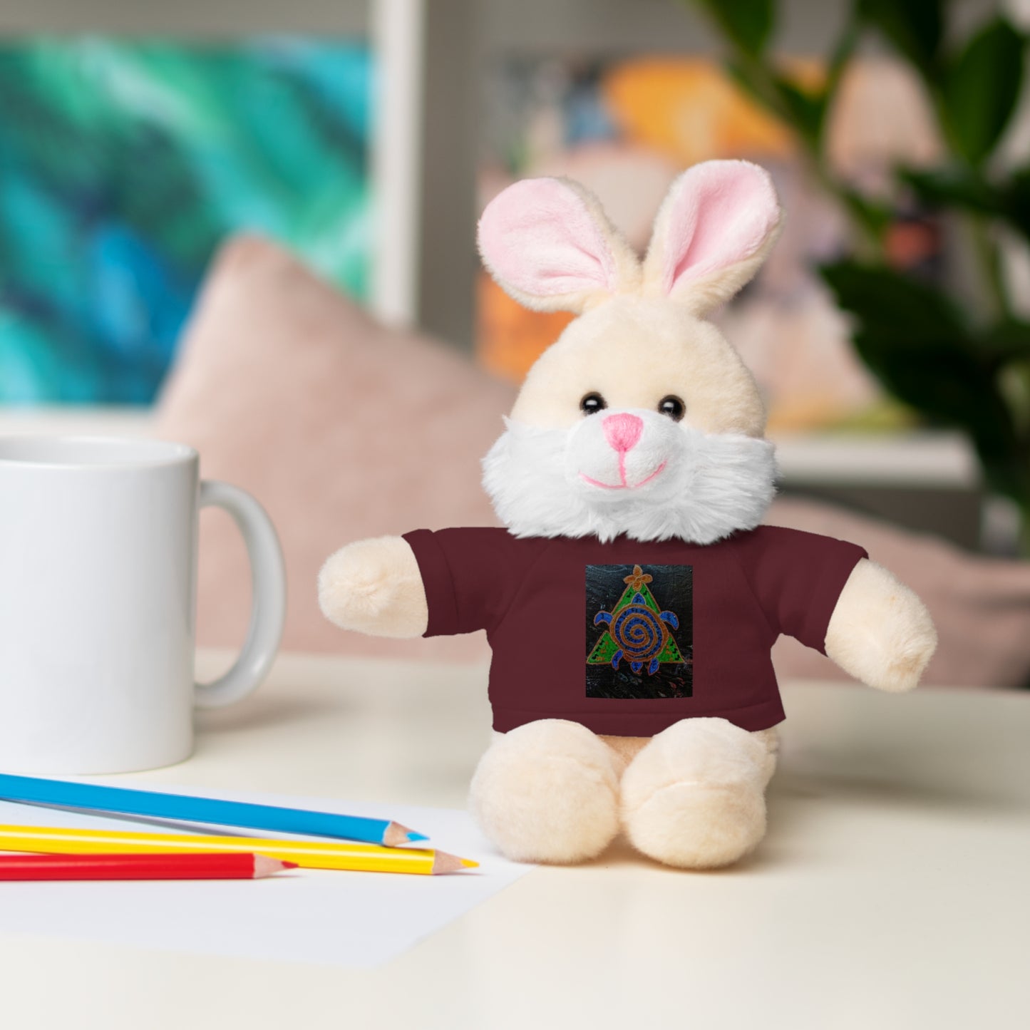 Stuffed Animal Tee Buddy, Plush Toy, Personalized Gifts, Kids' Decor, Birthday Presents, Unique Collectibles