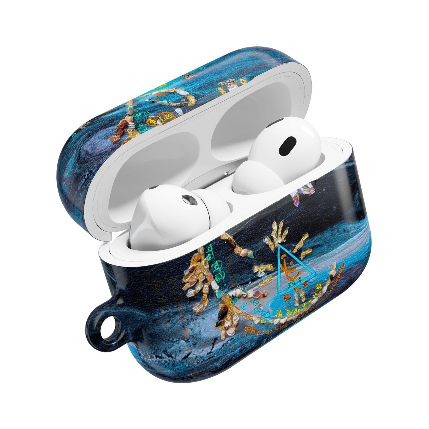 AirPod Case – Ocean Blue Nautical Shells Resin Design