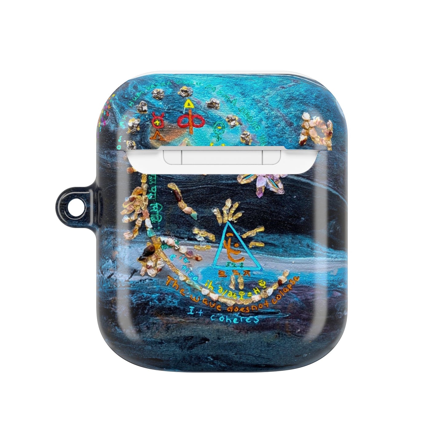 AirPod Case – Ocean Blue Nautical Shells Resin Design