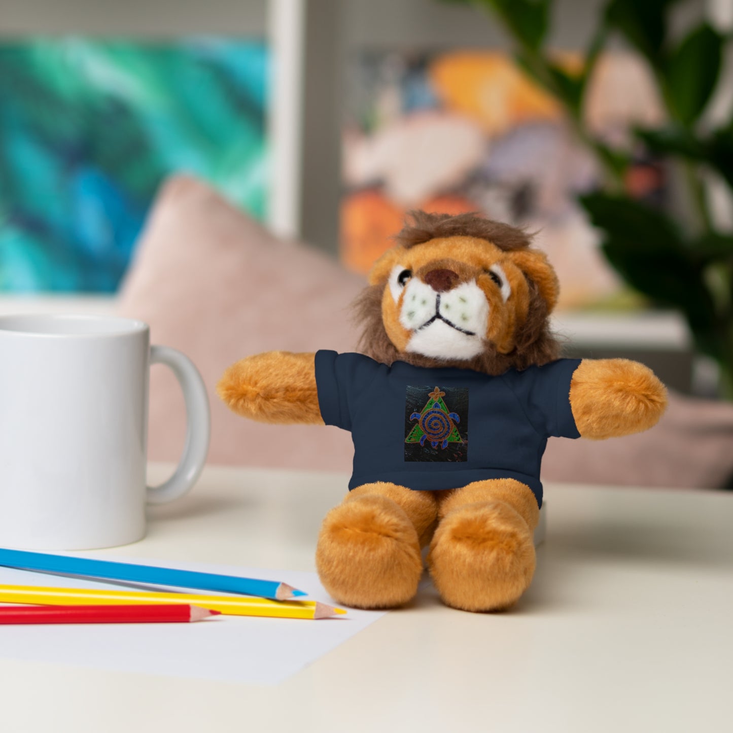 Stuffed Animal Tee Buddy, Plush Toy, Personalized Gifts, Kids' Decor, Birthday Presents, Unique Collectibles