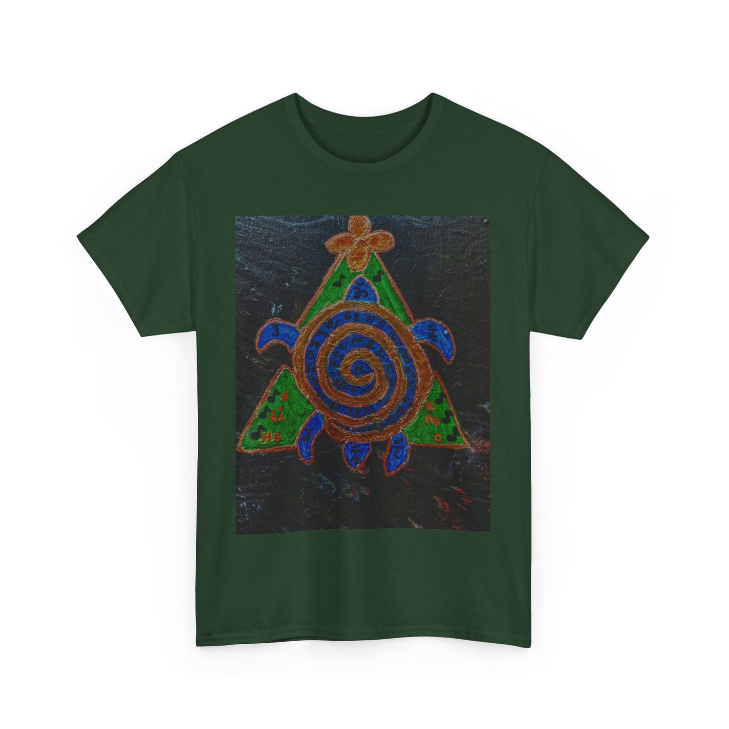 Spiral Turtle Graphic Tee, Nature Lovers T-Shirt, Eco-Friendly Apparel, Unique Art Shirt, Gift for Friends