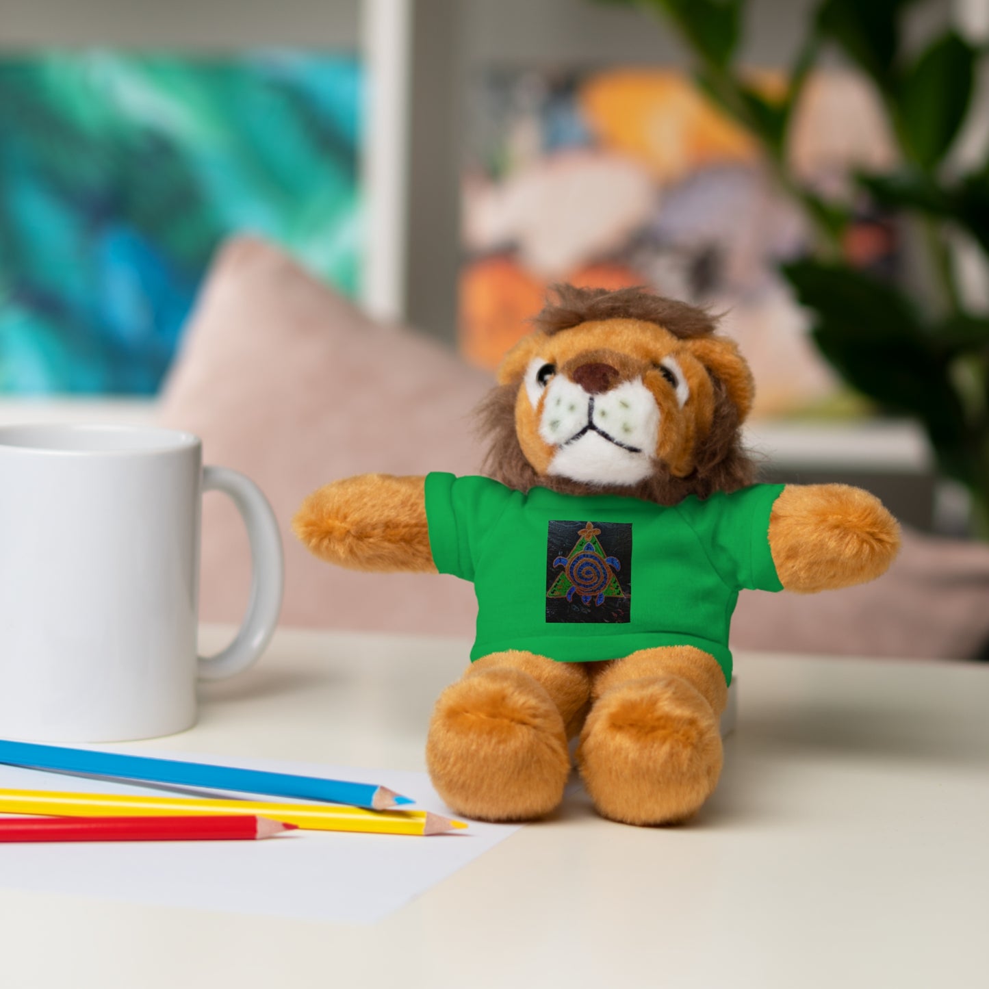 Stuffed Animal Tee Buddy, Plush Toy, Personalized Gifts, Kids' Decor, Birthday Presents, Unique Collectibles