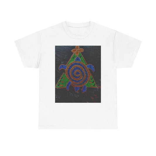 Spiral Turtle Graphic Tee, Nature Lovers T-Shirt, Eco-Friendly Apparel, Unique Art Shirt, Gift for Friends