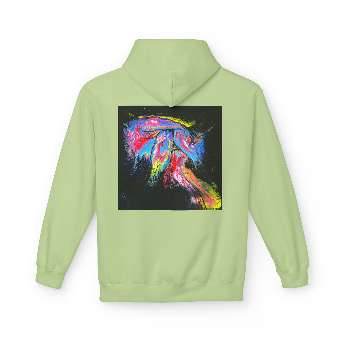 Vibrant Artistic Hoodie, Colorful Fleece Sweatshirt for Art Lovers, Cozy Casual Wear, Unique Gift for Birthdays, Creative Apparel