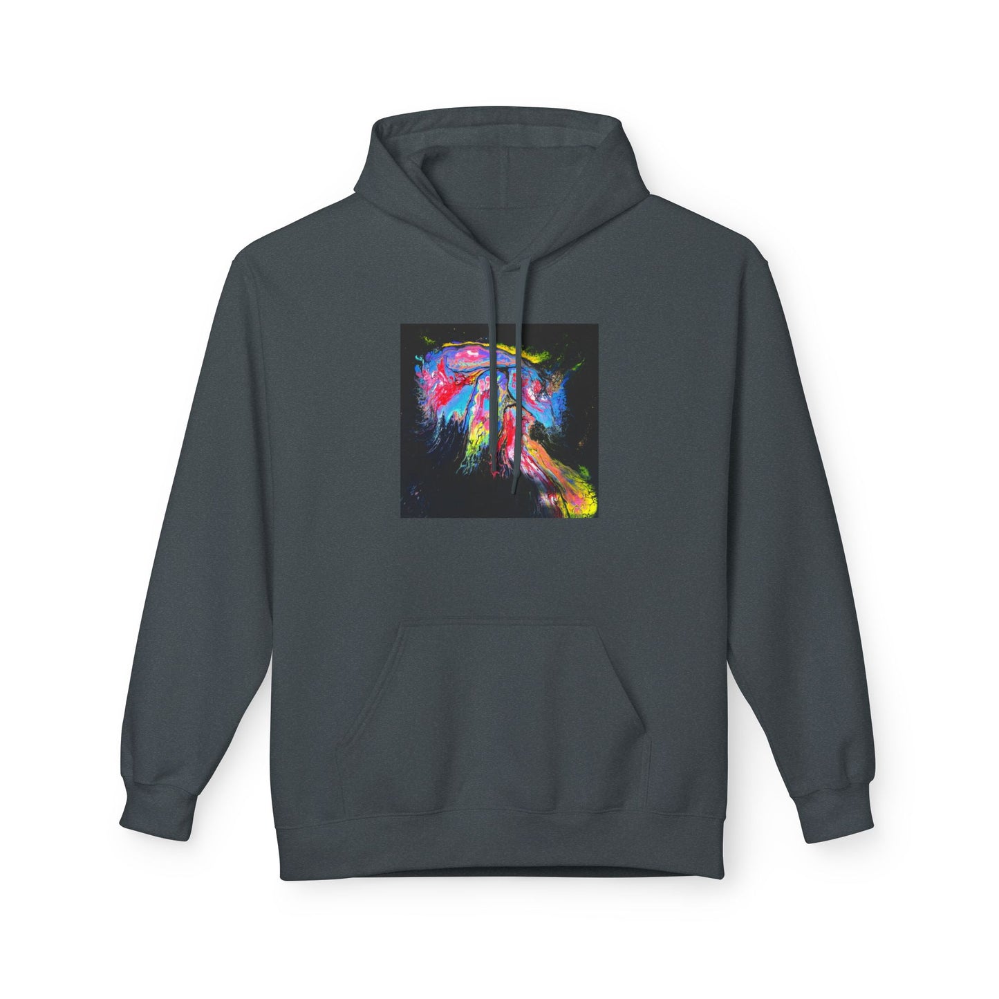 Vibrant Artistic Hoodie, Colorful Fleece Sweatshirt for Art Lovers, Cozy Casual Wear, Unique Gift for Birthdays, Creative Apparel