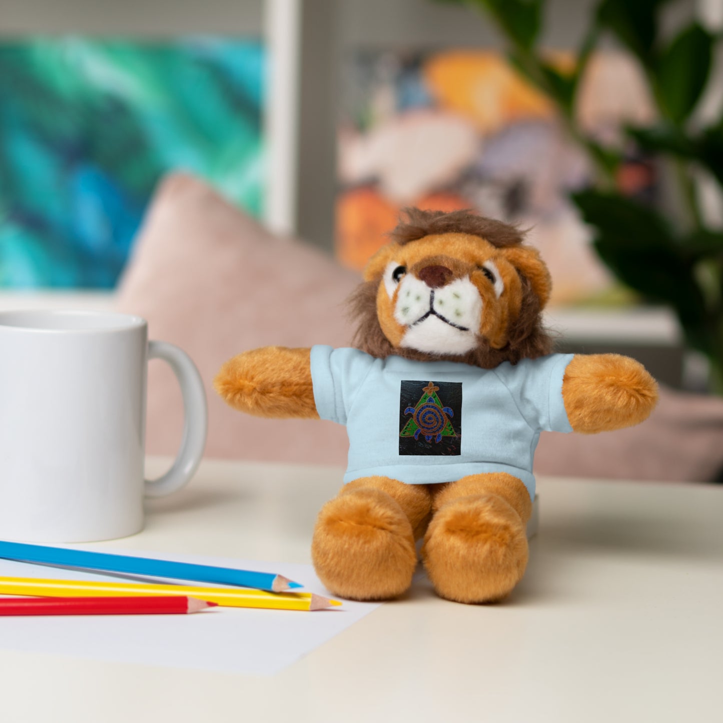 Stuffed Animal Tee Buddy, Plush Toy, Personalized Gifts, Kids' Decor, Birthday Presents, Unique Collectibles